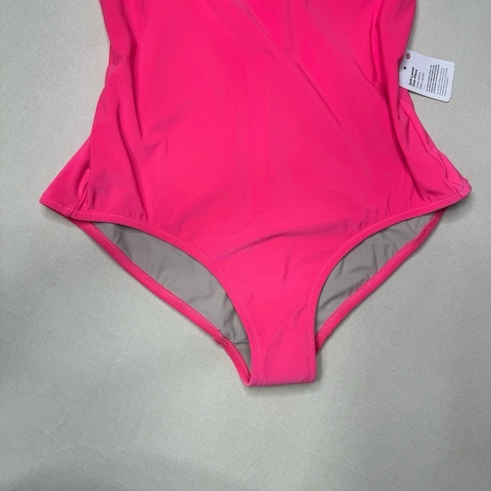 Lululemon Salt Laced One Piece Swimsuit Pink Highlight Size 12 Nwt - Picture 5 of 11